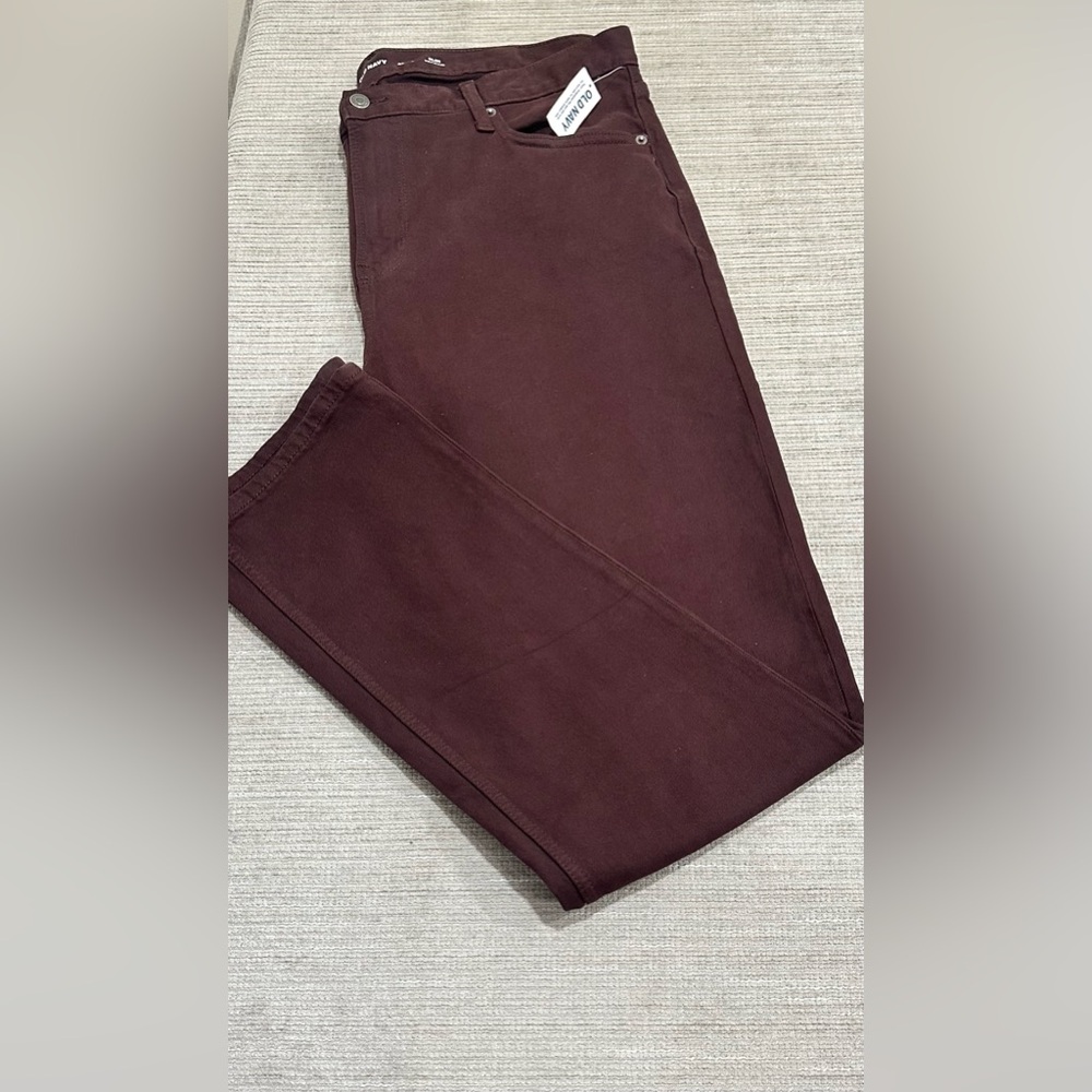 NWT OLD NAVY MEN'S TRAVEL SLIM BUILT-IN-FLEX JEANS 40x36 DARK WASH